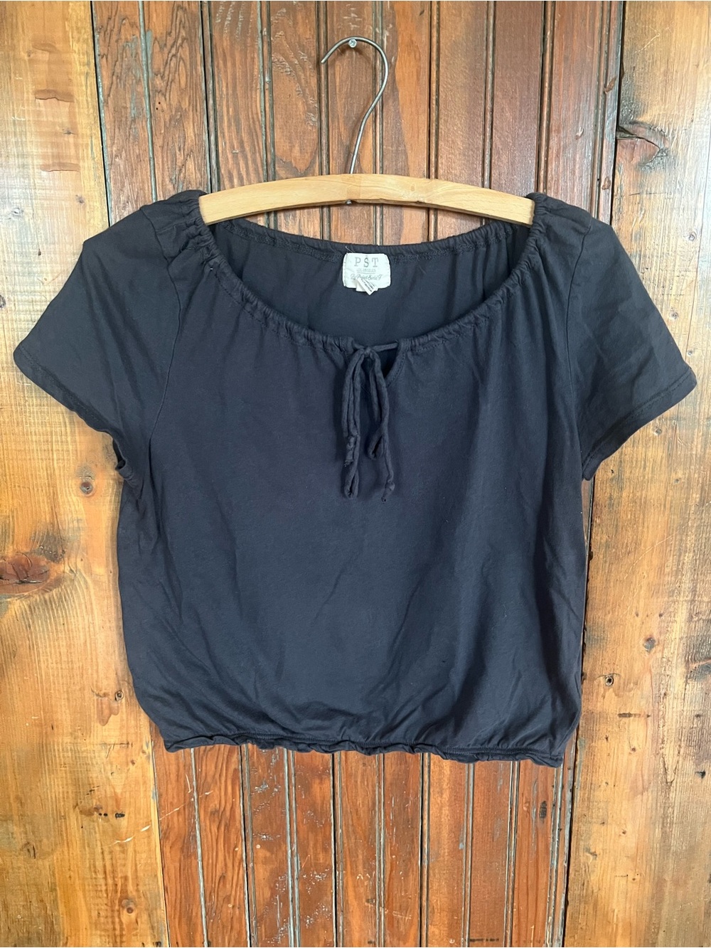Project Social T Boho Short-Sleeve Peasant Top Size Small